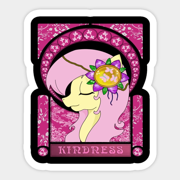 Kindness- Fluttershy Sticker by BlackTaintedHeart